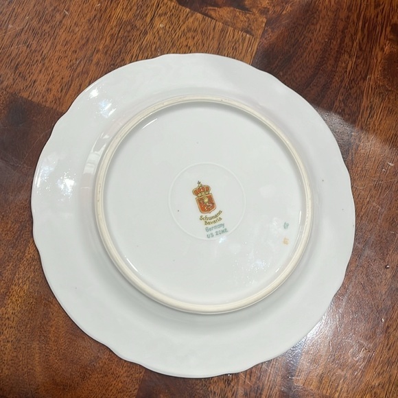 60s Schumann Bavaria Germany Dresner Floral Art Salad Plate 7 3/4” Diameter - Picture 2 of 4